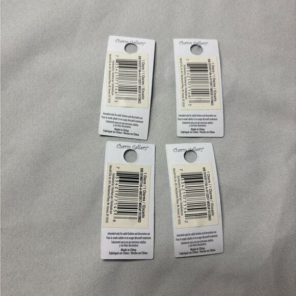 4 New Letters Halcraft Charm Gallery Pendant Jewelry Making Charms - Picture 2 of 5